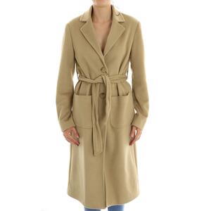 CAPPOTTO CON CINTURA CAMMELLO